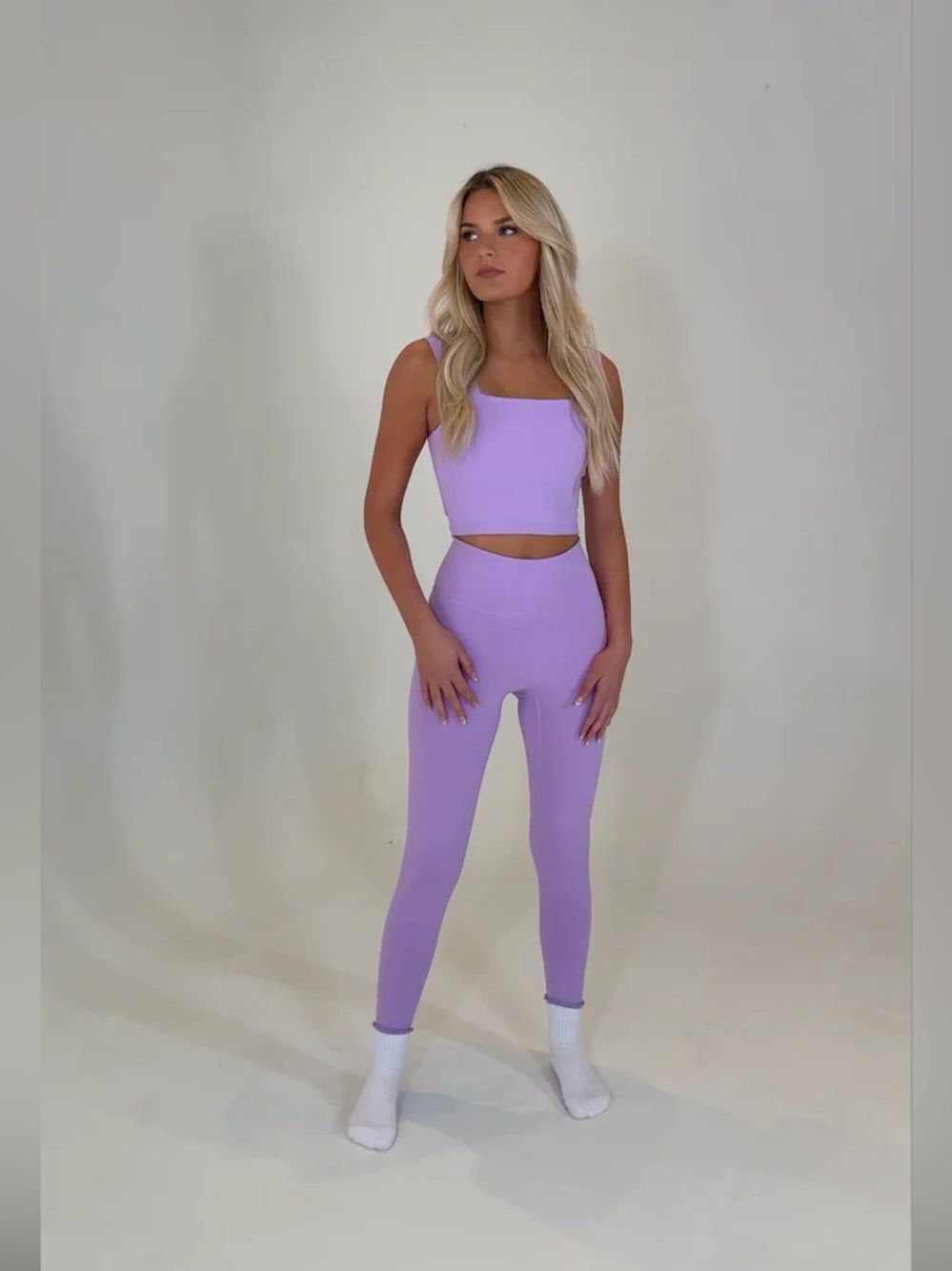 Salt Project brushed energy flow legging Lilac